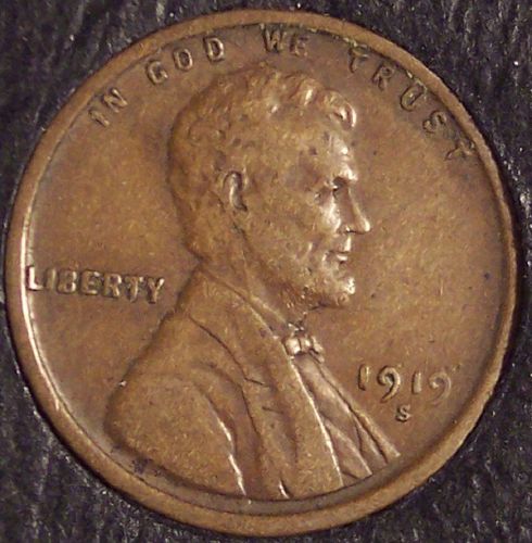 1919-S Lincoln Wheat Cent VF20 #01124