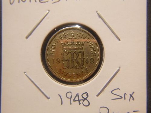 UNITED KINGDOM 1948 SIX PENCE