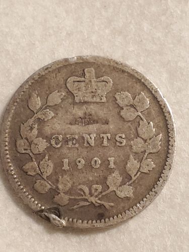 1901 Canada 10 Cent Coin