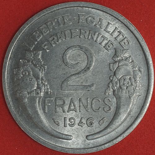 1946 France 2 Francs AU