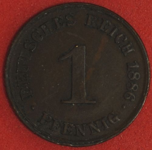 1886J Germany/Empire Pfennig XF