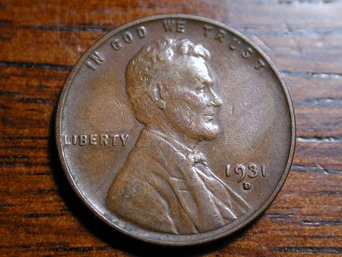 1931d Lincoln Wheat penny cent NICE