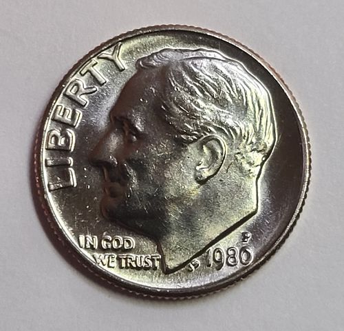 1980-P Roosevelt Dime MS-64 (Near Gem)