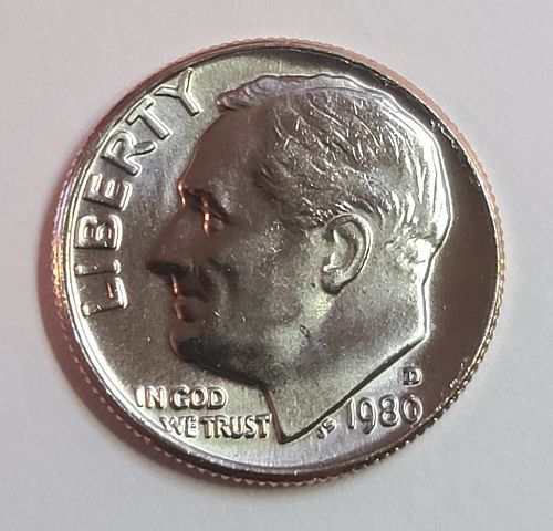 1980-D Roosevelt Dime MS-65 (GEM)