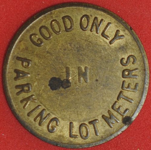 City of Martinsburg, W. VA. Parking Token