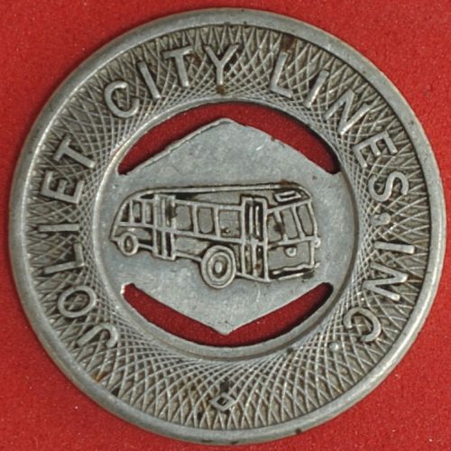 Joliet City Lines, INC. (Illinois) Fare Token IL 455H