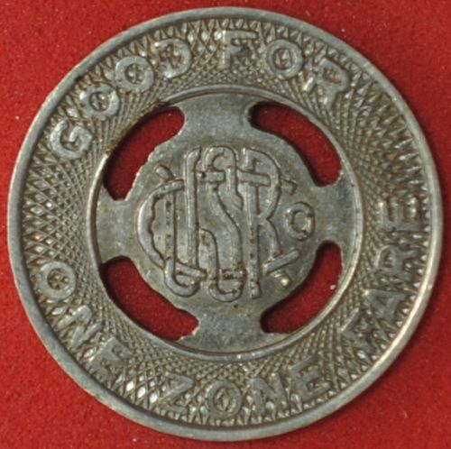 Union Street Railway Co. (New Bedford, Massachusetts) Fare Token MA 550Q