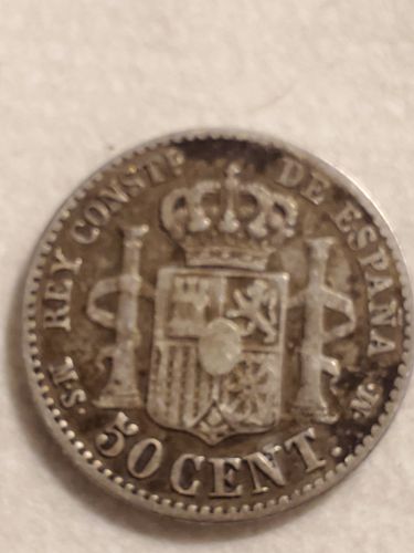 1880 Spain 50 Centimos