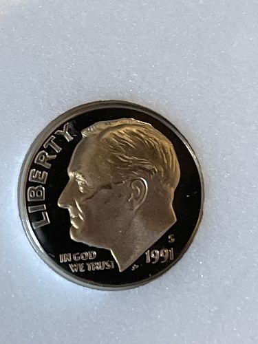 1991 S DCAM Gem Proof Roosevelt Dime