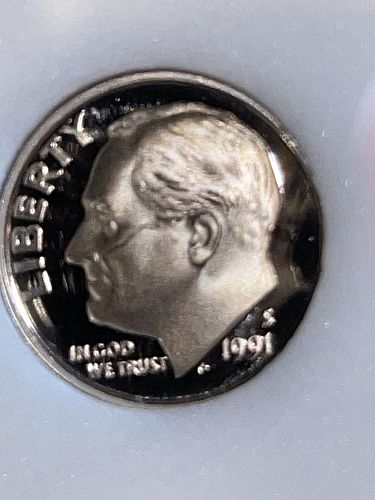 1991 S DCAM Gem Proof Roosevelt Dime