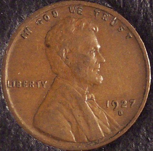 1927-D Lincoln Wheat Cent XF40 #0601