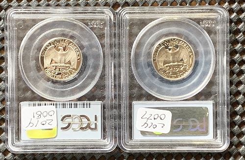 1979-S PROOF TYPE 1 & 2 WASHINGTON QUARTER PCGS PR69DCAM