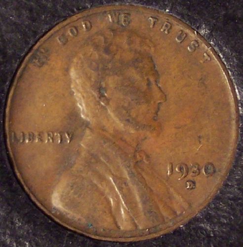 1930-D Lincoln Wheat Penny XF40 #01008