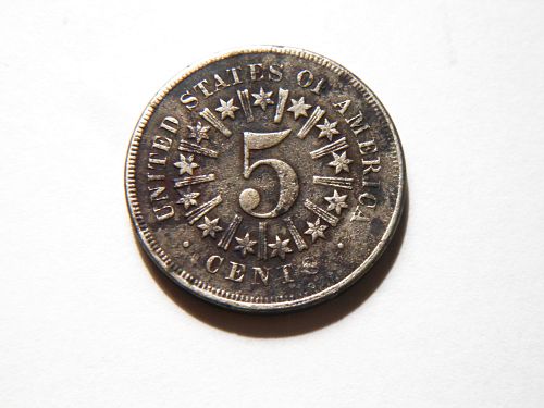 1866 Shield Nickel *With Rays*