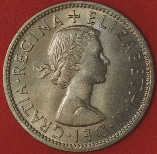 1956 Great Britain Florin UNC