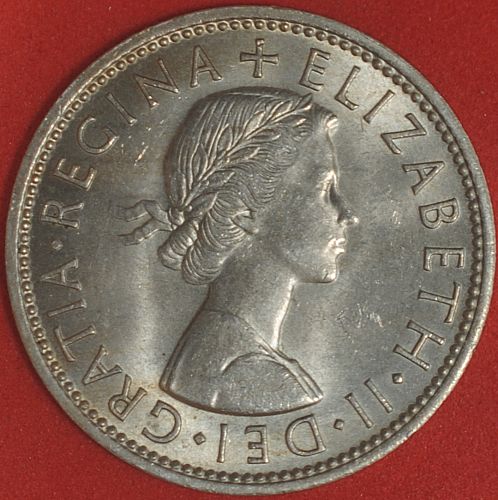 1960 Great Britain Florin UNC
