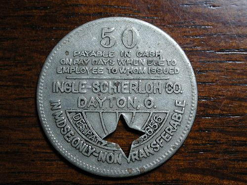 Wood Coal Company Token Dayton,Ohio NICE