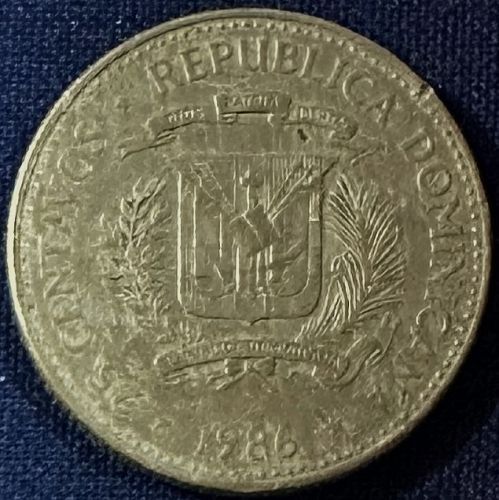 Dominican Republic - 1986 - 25 Centavos [#3]