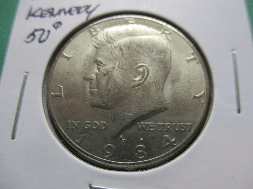 1984-D  Kennedy Half Dollar.  Item: 50 K84D-04.