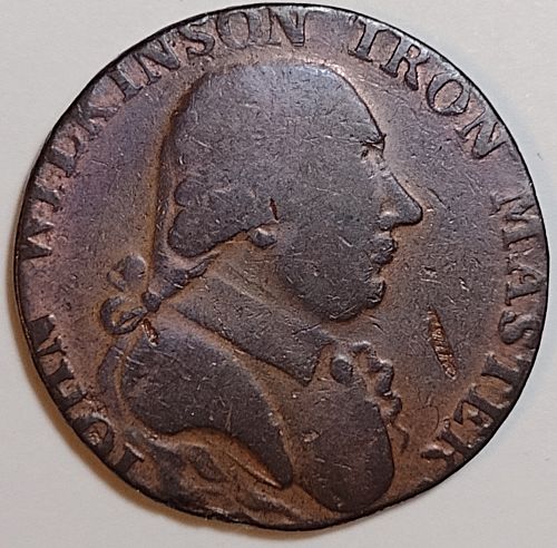 1794 John Wilkinson Iron Master Half Penny Conder Token