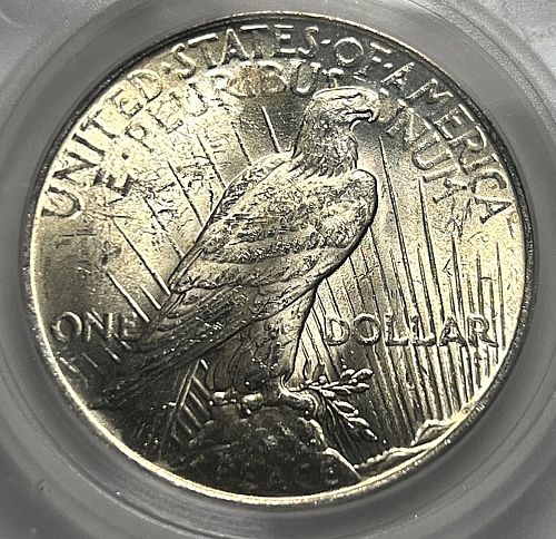 1922 Peace Dollars : Normal Relief Early Silver Dollar S-6