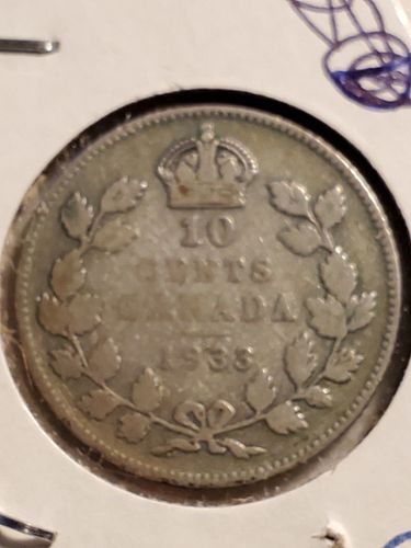 1933 Canadian 10 Cents