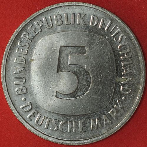 1990F Germany/Federal Republic 5 Mark AU