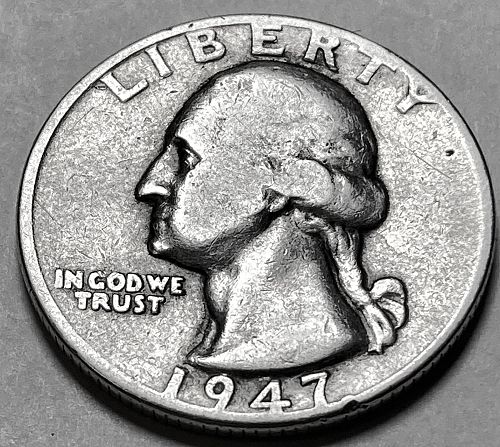 1947 P Washington Quarters
