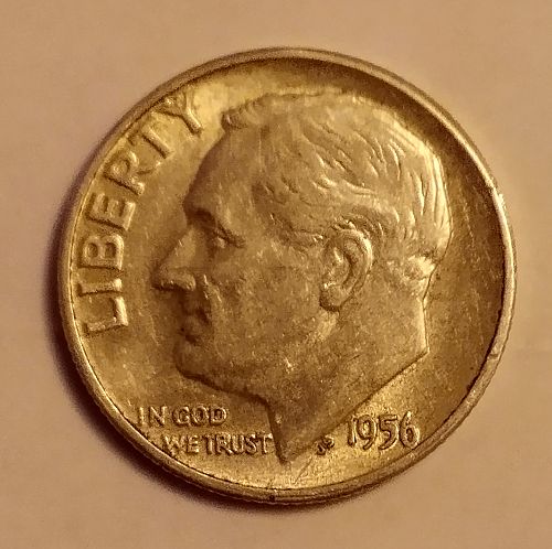 1956 Roosevelt Dime