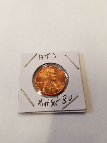 1978 D Mint Set Penny BU