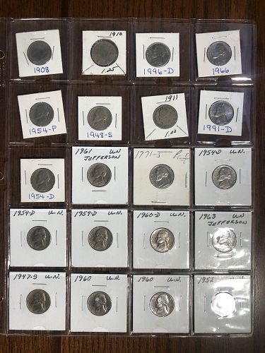 Nickel Collection in 2X2 with page NICE