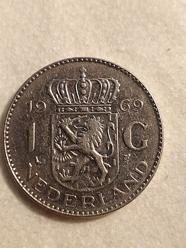 1969 Netherlands 1 Gulden