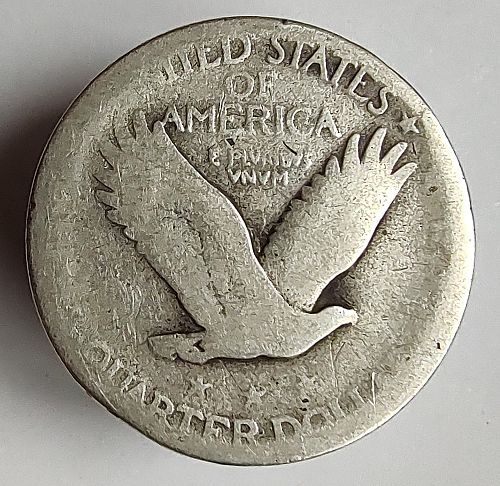 1925 P Standing Liberty Quarter Dollar - Free Shipping for additional coins purchased on same invoice.