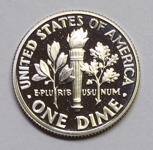 2003-S Clad Roosevelt Dime Proof-65 (GEM) Full Bands Near Full Torch