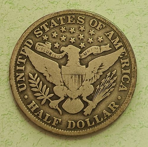 1906 Barber Half Dollar Very Good-8