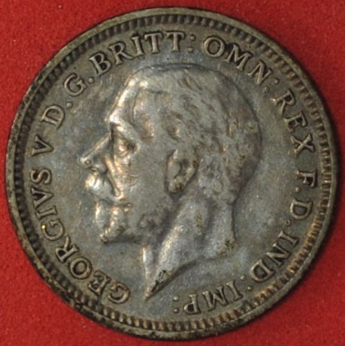 1934 Great Britain 3 Pence XF