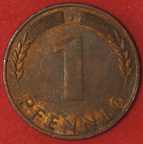 1949J German Pfennig XF #3