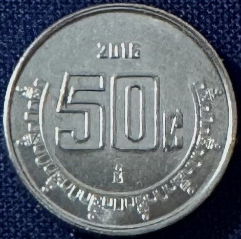 Mexico - 2016 - 50 Centavos [#4]