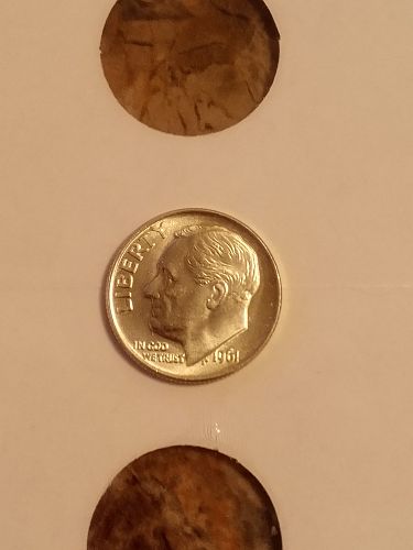 1961 Roosevelt Dime