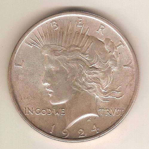 1924 Peace Dollar