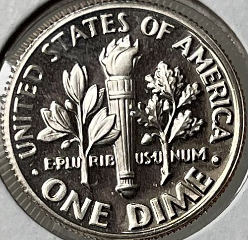 1990-S High Grade Deep Cameo Proof Roosevelt US Dime