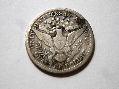 1908-O Silver Barber Quarter