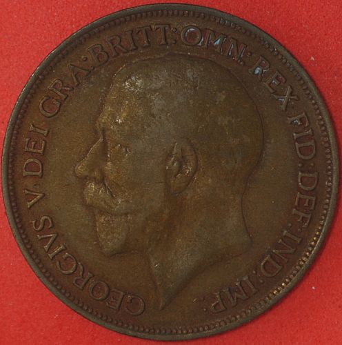 1913 Great Britain Penny VF #2