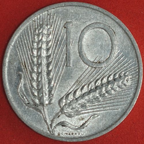 1954R Italy 10 Lire XF
