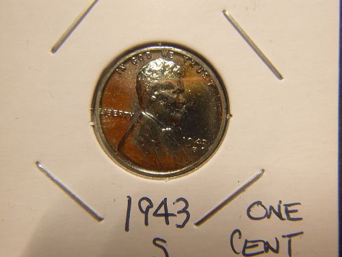 1943 S Lincoln Wheat Cent Small Cents: Steel Cent
