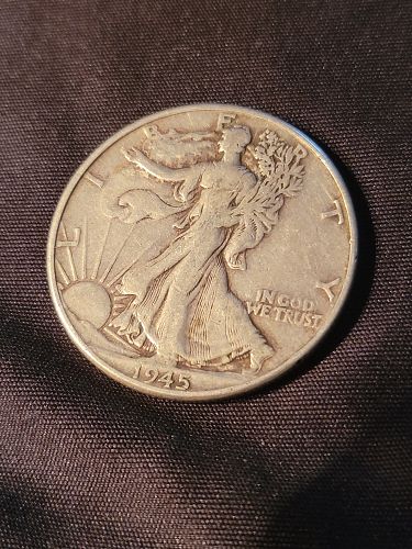 1945 Walking Liberty half dollar