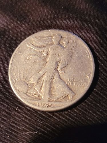 1945 Walking Liberty half dollar