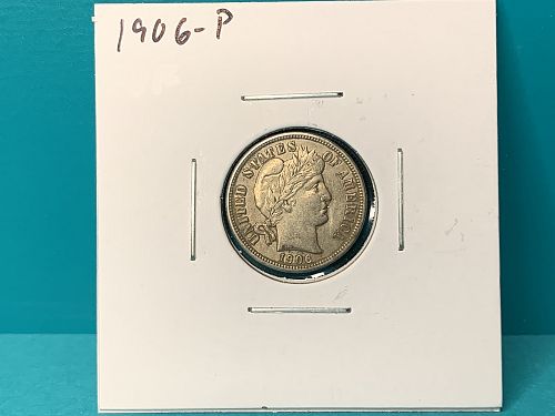 1906-P Barber Dime