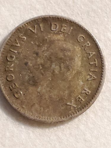 1950 Canada 10 Cent Coin