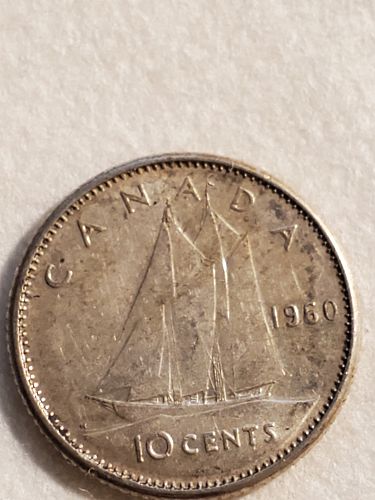 1960 Canada 10 Cent Coin